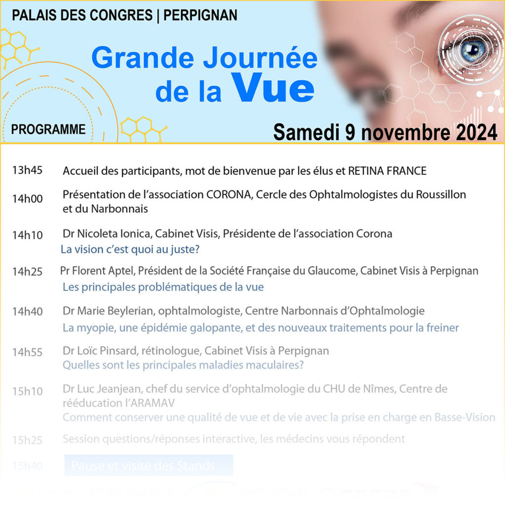 Grande journée de la vue - Samedi 9 novembre 2024